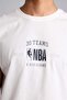 قميص بدون أكمام مطبوع عليه علامة NBA Wordmark مصنوع من القطن بنسبة 100% برقبة دائرية G0909AX26SM - 6