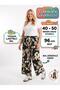 Large Size Women's Cotton Slim Pants with Elastic Waist - 5