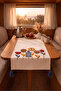 100% Cotton Linen Bohemian Punch Embroidered Table Runner – 40X 130 Elegant and Natural Tablecloth - 4