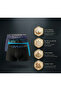 Classics- Premium Cotton Lycra Men's Boxers 3 Pieces Black Navy Blue Color - 2