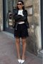 Black Lace Detail Stylish Women's Shorts Mg2790 - 7