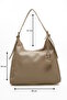 Beige Strappy Women's Shoulder Bag - 2