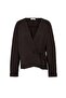 Brown Tie Kimono Women's Shirt - 5