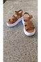 Genuine Leather Orthopedic Sole Velcro Girls' Sandals Taba - 3