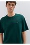 Seal Logo Embroidered Green T-Shirt Loose Fit / Comfortable Loose Cut 0613436-85173