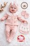 Baby Girl Scalloped Luxury Embroidered 5-Piece Hospital Release Newborn Set Stl7167
