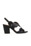 Black Khv Leather Women's Heeled Sandals 01Wq2902