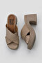 Mink Leather Women's Heels Slipper 01Wy12201 - 5