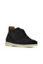 Black Suede Women's Flat Boots 01Wt3312 - 3