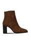 Tan Suede Women's Heeled Boots 39Wb2857 - 2