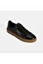 Men's Black Lace-Up Leather Sports Shoes - 5