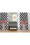 Black and White Girl Shooting a Kiss Background Curtain (With Throw Pillow Cover Gift)