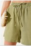 Women's Muslin Shorts Elastic Waist Lace-Up Summer Comfortable Casual Shorts