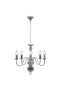 Candelabru, argintiu, 5 becuri E14 - 4