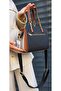 Original Women's Black Hand and Shoulder Bag and Wallet Combination - 7
