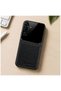 Samsung Galaxy A54 Compatible Case Lens Leather Case Black - 4