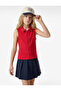 Cotton Sleeveless Zipper Shirt Collar Crop Tank Top
