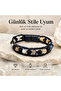 Premium Natural Stone Design Leather Bracelet Series – Real Natural Stone Agate - 6