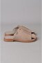Seç 4104 genuine leather women's slipper (heel height: 2cm) mink suede - 4