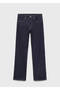 Straight-Cut Jeans with Slits - 3