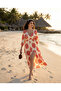 Women's Bohemian Style Viscose Summer Dress - Slit & Patterned - 2