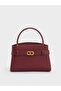 Aubrielle Small Tote - Burgundy