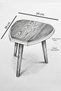 Lattav Asymmetrical Cut Mdf Luxury Walnut 3-Piece Nesting Table Decorative Wooden Side Table Set - 4