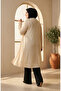 كارديجان طويل فضفاض مقاس كبير موسمي 8740-02 بيج - 6