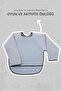Long Sleeve Stain Resistant Baby Bib for Feeding, Playing and Activities Gray - 2