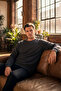 Men's Focus Flexible Fabric Soft Textured Casual Sweatshirt Anthracite M401-R0342-04 - 3
