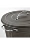 KNODD Bin with lid, grey, 16 l - 5