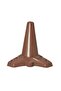 Zirve Plastic Leg Bed Base Leg Sofa - Sofa Leg Pouf-TV Unit Leg Single Piece 15 Cm Walnut Color - 2