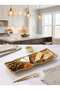 Beth & Lily – Gold Beaded Ceramic Rectangular Server | Luxury Entertaining Piece | Eid & Ramadan Table | UAE - 7