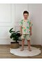 Palm Tree Patterned Shorts Set - 3