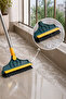 V-shape Cleaning Brush Floor Scrub Magic Broom Double Brushed With Long Handle And Squeegee - 7