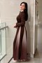 Gradient Evening Dress with Rose Brooch - 2