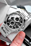 Exclusive Men's Wristwatch 3 Atm Water Resistant Silver Color Steel Band Dke2007C4
