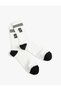 College Socks Socket Letter Patterned