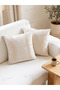 2-Pack |   100% Cotton Buldan Handmade Cream Lace Natural Zipperless Pillow Cover