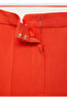 Mid Waist Straight Cut Fabric Pants - 5