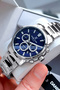 Premium Men's Wristwatch 3 Atm Water Resistant Silver Color Steel Band - 6