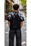 Oversize Crew Neck Patterned Men's T-Shirt - 3