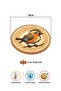 Cute Bird Mushroom Trivet Pot Pan Coaster 19cm Diameter 1cm Thickness - 2