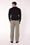 Men's Pleated Draped Wide Leg Khaki Baggy Pants - 3