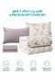 4-Pcs Printed Duvet Cover Set Queen Size 200x230cm, Brushed Microfiber Fabric (Without Filler) - 4