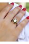 Natural Stone Natural Stone Inlaid Antique Adjustable Women's Ring Euy77Sf - 2