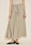 تنورة غير متماثلة KE حزام مرصعة بالأحجار - 6