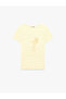 Cotton Slim Fit Short Sleeve Crew Neck Summer Themed Printed T-Shirt - 3