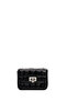 Women's Black Long Strap Quilted Mini Crossbody Bag 26Sbd2481Kp - 7