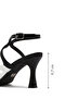 Women's Black Ankle Buckle Thin Heeled Shoes Sandals 25Sfd442718 - 2